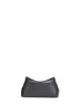 Black T-lock clutch bag
