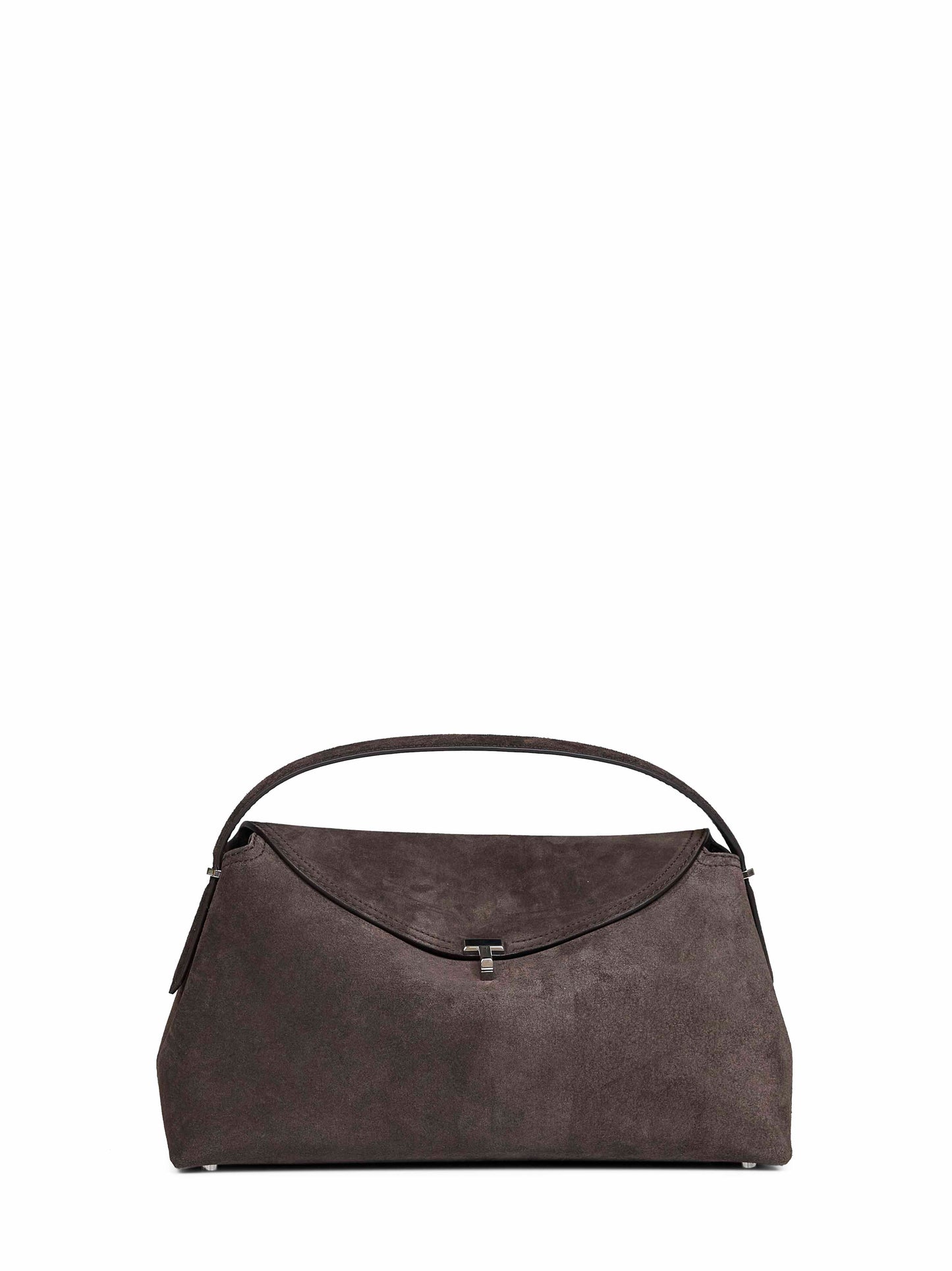 Borsa con manico T-lock marrone