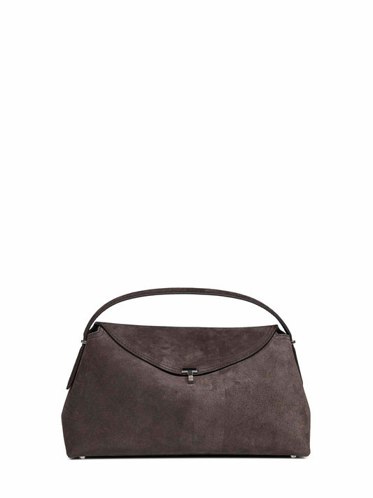 Brown T-lock top handle bag