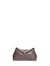 Brown T-Lock Clutch Bag