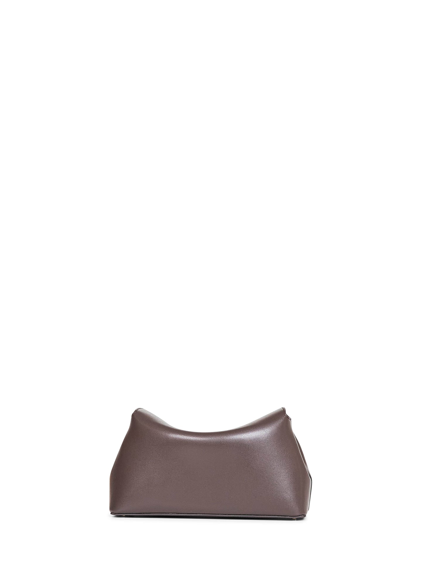 Brown T-Lock Clutch Bag