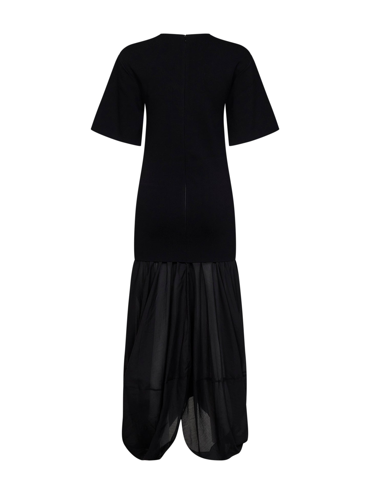 Abito a T-shirt cocoon nero