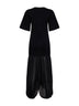 Abito a T-shirt cocoon nero