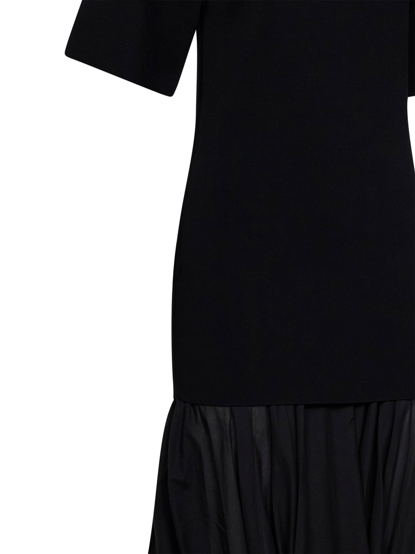 Abito a T-shirt cocoon nero