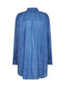 Cobalt voile monogram long summer shirt