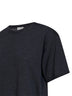 T-shirt oversize in maglia di lyocell e cashmere carbone melange