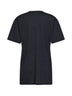 T-shirt oversize in maglia di lyocell e cashmere carbone melange