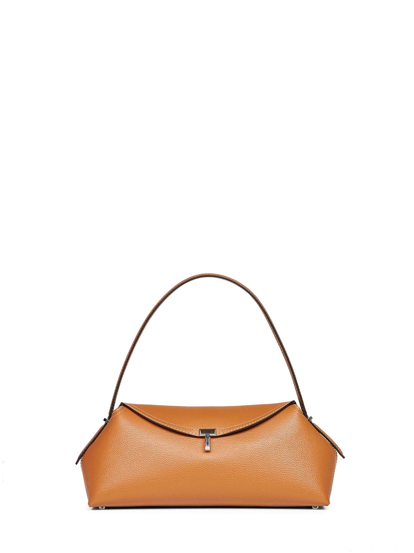 Borsa a spalla T-lock cuoio