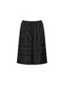 Pantaloni culotte stile pigiama in seta monogram nera