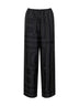 Pantaloni stile pigiama in seta monogram nera
