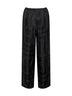 Pantaloni stile pigiama in seta monogram nera