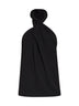 Black jersey Twisted halter top