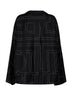 Camicia stile pigiama in seta monogram nera