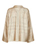 Camicia stile pigiama in seta monogram avorio