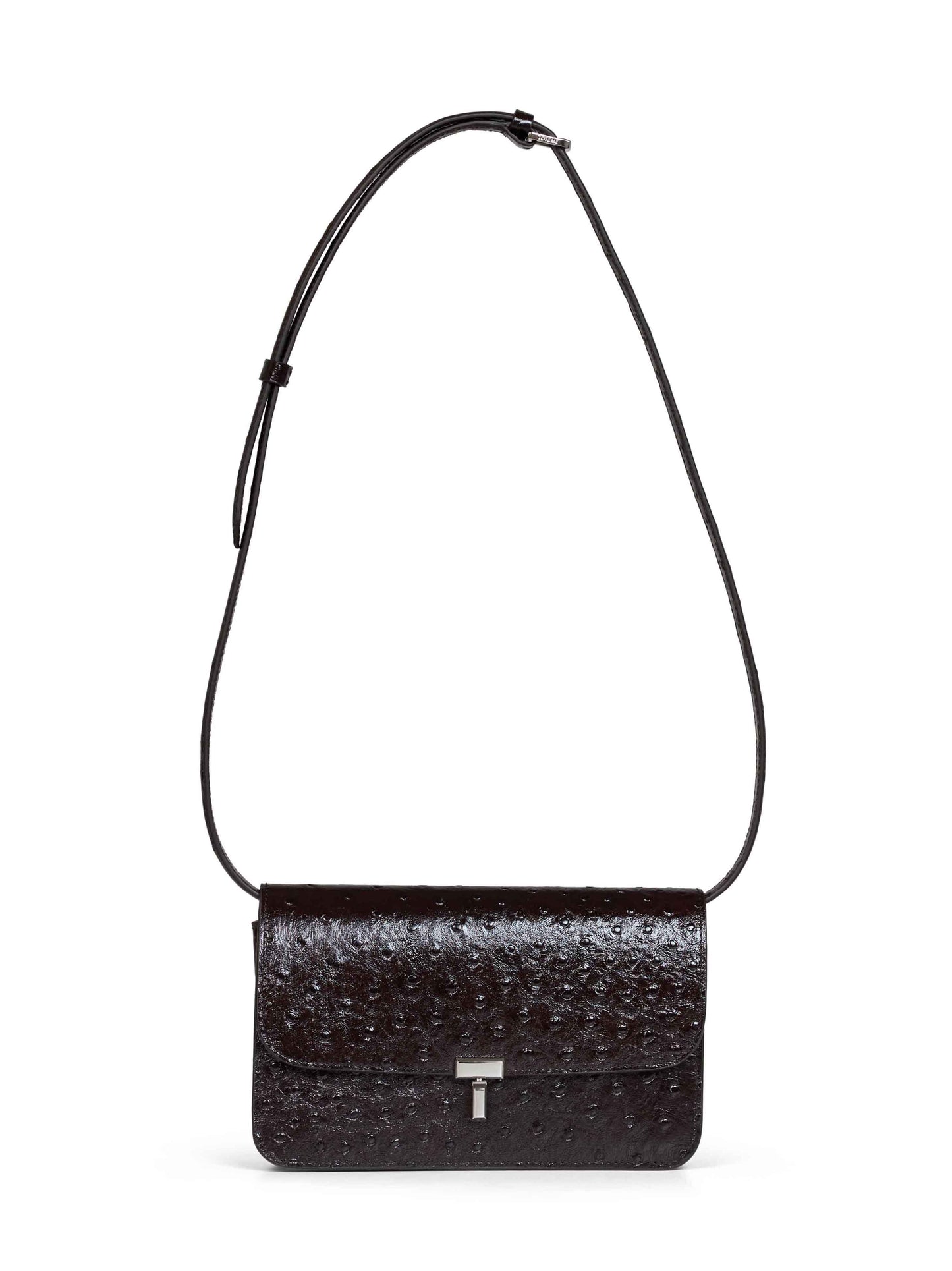 Burgundy T-lock crossbody bag