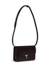 Burgundy T-lock crossbody bag