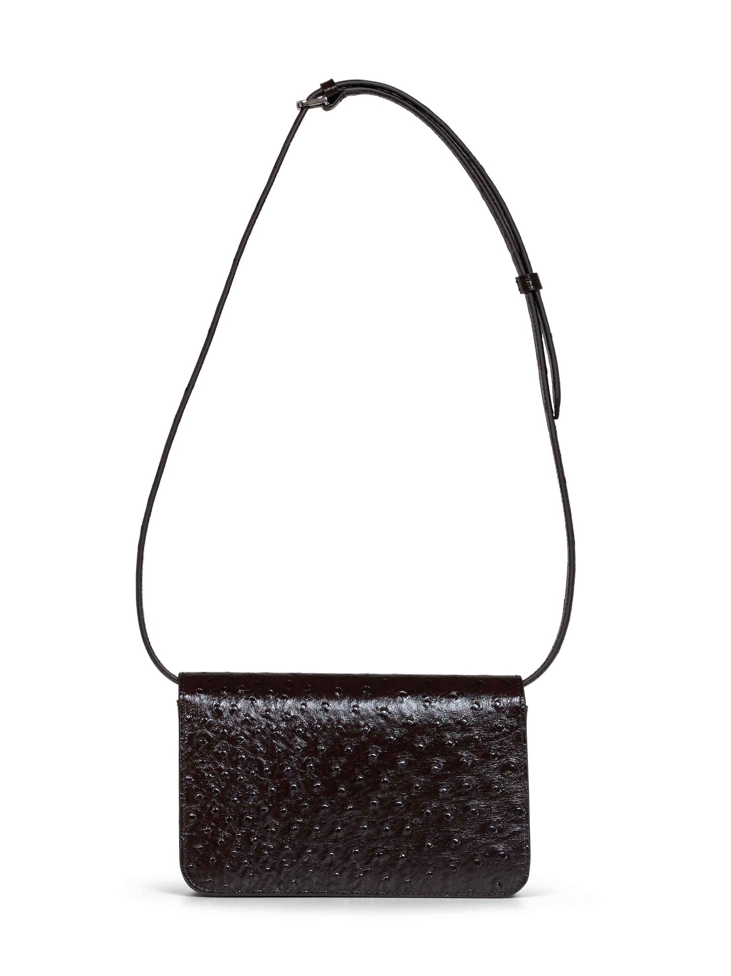 Burgundy T-lock crossbody bag