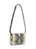 Borsa a tracolla T-lock nero ed ecrù