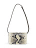Borsa a tracolla T-lock nero ed ecrù