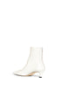 White kitten heel ankle boots<BR/>