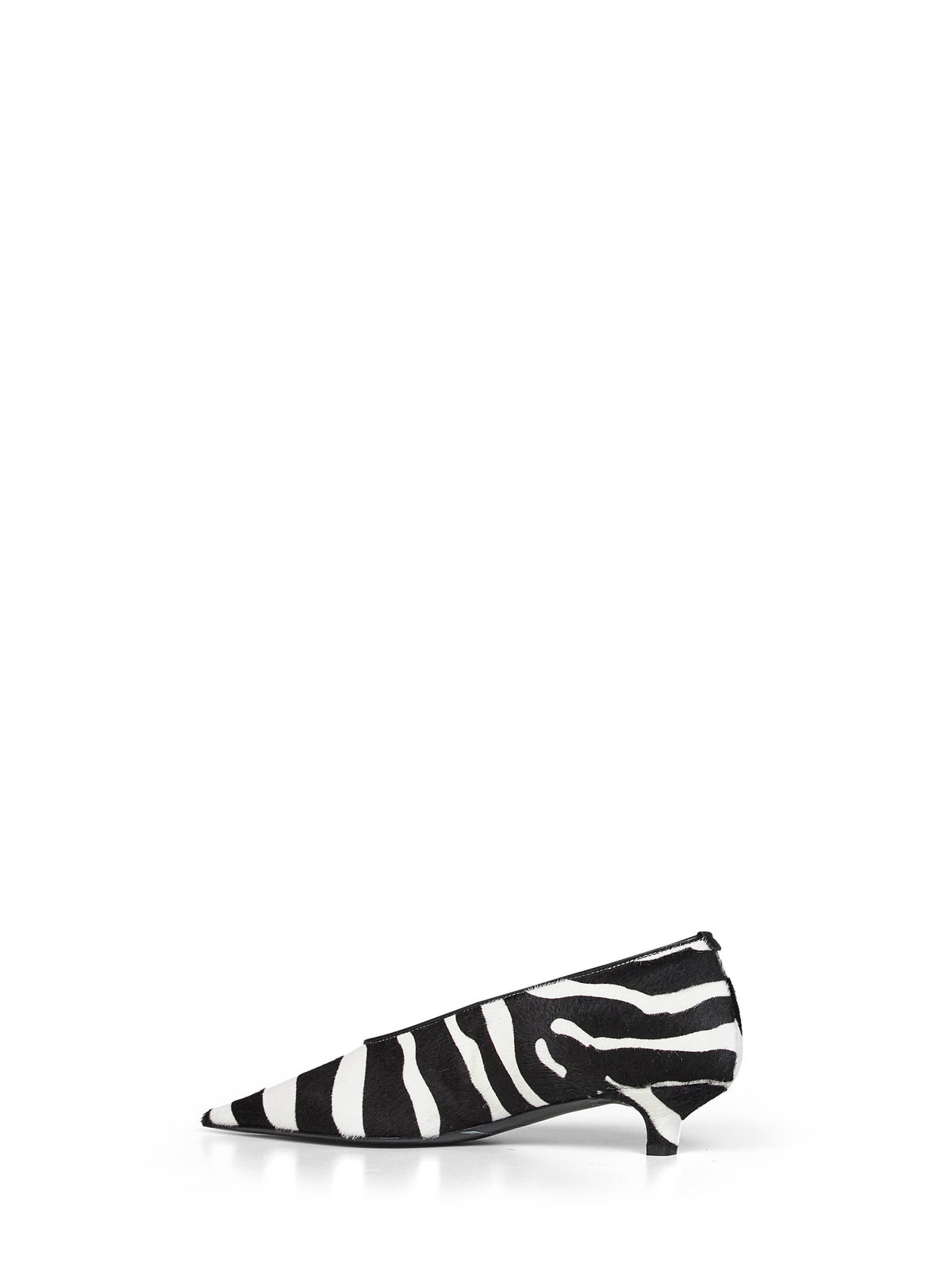 Décolleté tacco kitten Sharp in cavallino stampa zebra