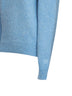 Maglia classica in misto alpaca e cotone blu pallido