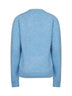 Maglia classica in misto alpaca e cotone blu pallido