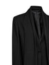 Black flannel blazer with scarf
