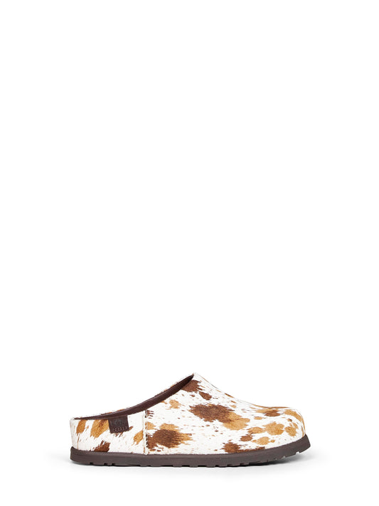 Brown multicolor Otzo Western clogs