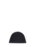 Berretto in maglia di cashmere nero