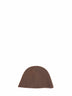 Brown cashmere knit bucket hat