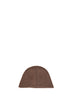 Brown cashmere knit bucket hat