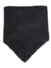 Black alpaca-blend triangular scarf