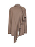 Cardigan Rouges in maglia di cashmere beige