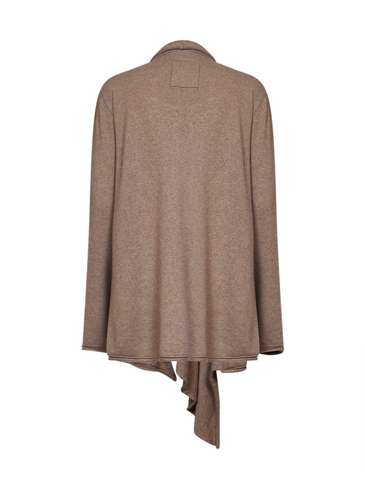 Tan cashmere knit Rouges cardigan