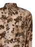 Camicia Tab in moulay floreale beige e marrone