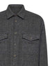 Grey virgin wool Tavis overshirt