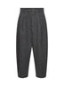 Grey virgin wool Patina cropped barrel trousers