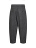 Grey virgin wool Patina cropped barrel trousers