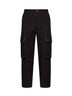 Black and brown wool blend twill Paxton cargo trousers