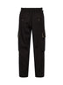 Black and brown wool blend twill Paxton cargo trousers