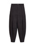 Brown and blue stretch chevron Pale cropped trousers