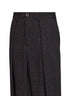 Brown and blue stretch chevron Pale cropped trousers