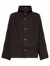 Brown and black twill Juto hooded jacket
