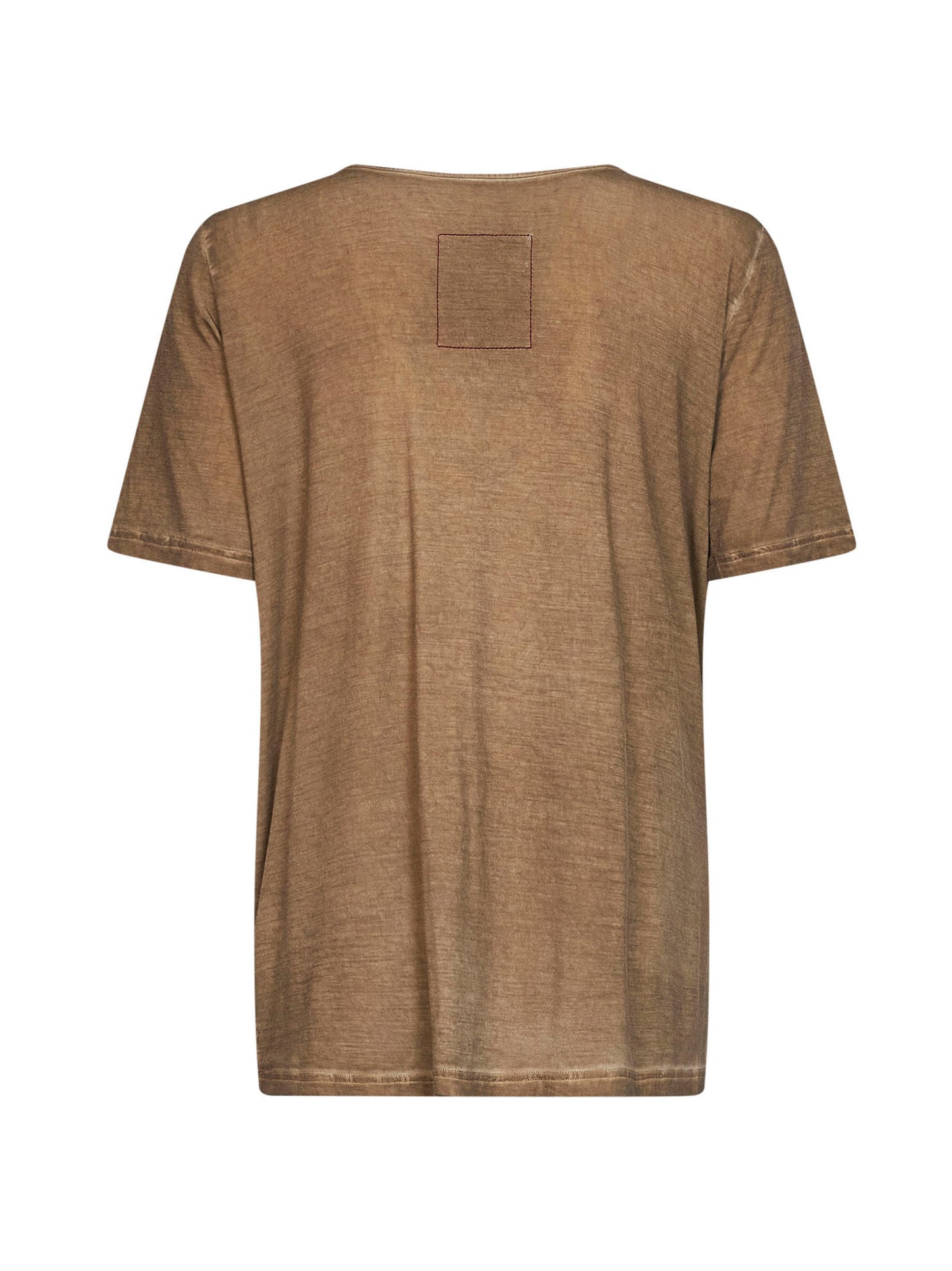 Top drappeggiato Trap in jersey stretch beige