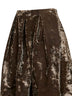 Dark olive velvet Gomes midi skirt