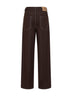 Brown virgin wool-blend Ball trousers