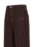 Brown virgin wool-blend Ball trousers