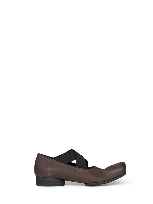 Ballerine in pelle marrone