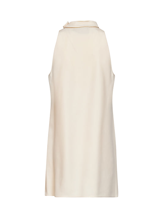 Miniabito in Cady Couture vaniglia